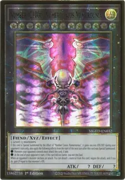 Yu-Gi-Oh Card - MGED-EN032 - NUMBER iC1000: NUMEROUNIUS NUMEROUNIA (gold rare) - Image 1