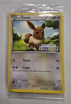 Sealed Eevee Build a Bear Pokemon Card Workshop Promo Card 63/98 - Image 1