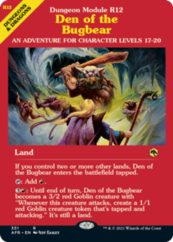 1x Den of the Bugbear - Foil - Dungeon Module MTG - Adventures in the Forgotten - Image 1