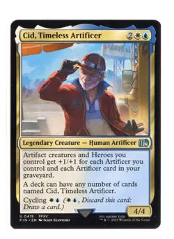 Cid, Timeless Artificer U 0419 Regular Final Fantasy MTG Card NM - Image 1