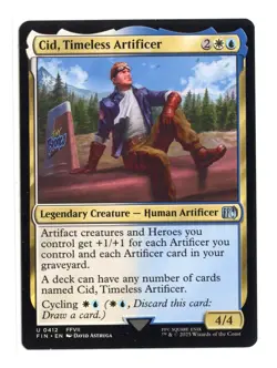 Cid, Timeless Artificer U 0412 Regular Final Fantasy MTG Card NM - Image 1