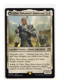 Dion, Bahamut's Dominant R 0016 Regular Final Fantasy MTG Card NM - Image 1