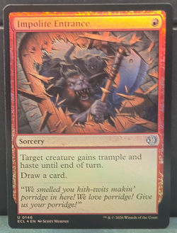 Impolite Entrance U 0146 Uncommon FOIL Lorwyn Eclipsed Near Mint Card Game MTG - Image 1