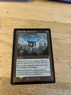Aetherflux Reservoir - Magic: The Gathering Artifact Card Foil Brothers War - Image 1