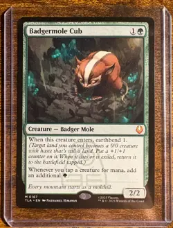 MTG Badgermole Cub. The Last Airbender. Good condition, mythic rare - Image 2