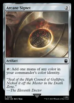 MTG Arcane Signet ** Doctor Who ** English (NM) - Image 1