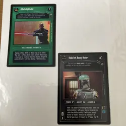 Star Wars CCG Boba Fett Bounty Hunter Reflections III W Mauls Lightsaber Card - Image 1