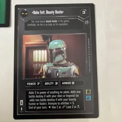 Star Wars CCG Boba Fett Bounty Hunter Reflections III W Mauls Lightsaber Card - Image 2