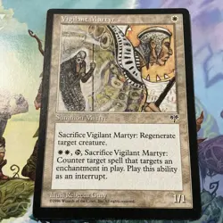 Vigilant Martyr (45) Mirage LP MTG Magic the Gathering LP - Image 1