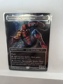 MTG Marvel Spectacular Spider-Man Play Promos Promo Foil Full Art Card - Image 1