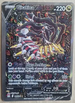 Giratina v Alternate Full Art Holo Card 186/196 Swsh11: Lost Origin. Fresh Pull. - Image 1