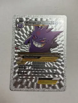 M Gengar EX HP 1220 Mega Evolution Silver Foil FAN ART Display Card Mint/NM - Image 1