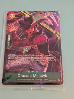 Dracule Mihawk Illustr Box Vol.4 ST12-003 One Piece Promotion Cards Foil Sealed - Image 1