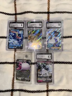 Lot Of 5 Graded Pokemon Cards Tcg - Image 2