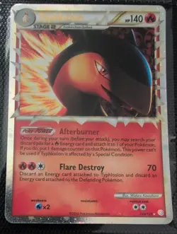 Pokemon TCG Heartgold Soulsilver Typhlosion Prime Holo Card 110/123 NM - Image 1