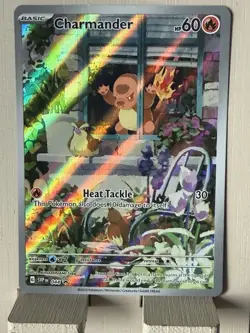 Pokemon TCG Obsidian Flames ETB Charmander Holo Black Star Promo Card SVP044 - Image 1
