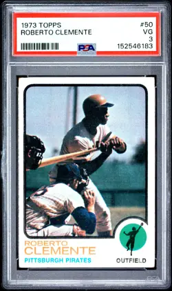 1973 TOPPS #50 ROBERTO CLEMENTE PSA 3 - Image 1