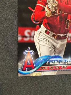 2018 Topps Update Shohei Ohtani Rookie RC 3 Game Home Run HR Streak US189 - Image 4