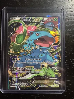 Pokemon Venusaur EX Promo Full Art Holo XY123 XY Card English - Image 1