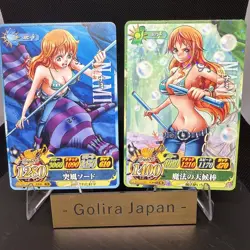 Nami 2011 2012 Data Carddass 2 Card Set ONE PIECE Japan Boa Hancock - Image 1