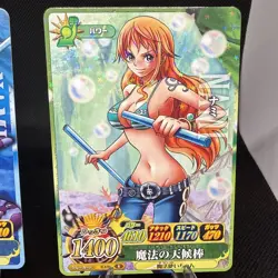 Nami 2011 2012 Data Carddass 2 Card Set ONE PIECE Japan Boa Hancock - Image 3