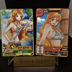Nami 2011.2012 Data Carddass 2 Card Set ONE PIECE card Japan Boa Hancock - Image 1