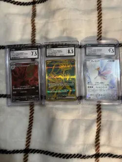 Lot Of 3 Graded Pokemon Cards - Image 1