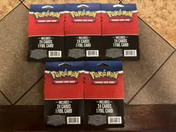 Lot of 5 Pokemon TCG Trading Card Game Mystery 25 Packs (125 Cards Total) - Image 2