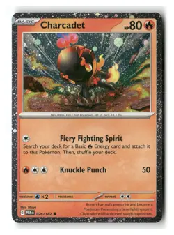 Charcadet 026/182 Cosmo Holo Promo Miscellaneous Cards & Products Pokemon NM - Image 1