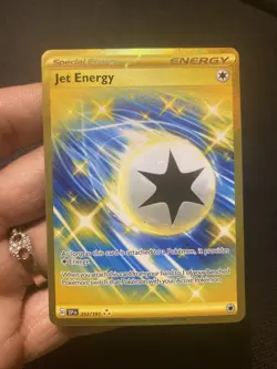 Jet Energy 252/191 Holo Shiny Pokemon TCG Card Surging Sparks 2024 NEAR MINT - Image 1