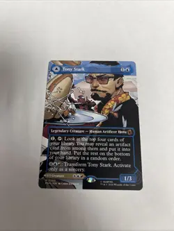 Tony Stark The Invincible Iron Man Nonfoil Superheros Card #0350 MTG LP - Image 1