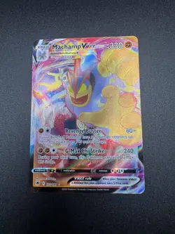 Pokemon TCG Machamp VMAX Holo Rare Card Astral Radiance 073/189 - Image 1
