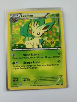 Pokemon TCG Leafeon BW87 Black Star Promo Holo Card Black White - Image 1