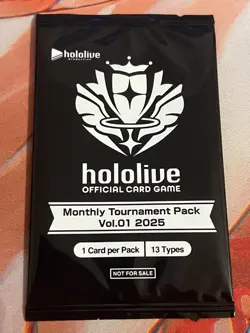 Hololive Card Game Monthly Tournament Pack Vol. 01 2025 Brand New Sealed Promo - Image 1