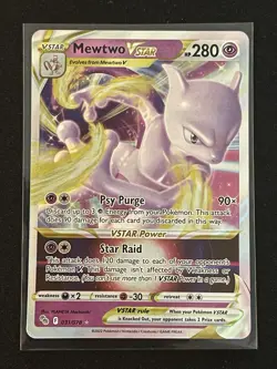 Pokemon TCG Pokemon Go Mewtwo VSTAR Ultra Rare Holo Card 031/078 - Image 1