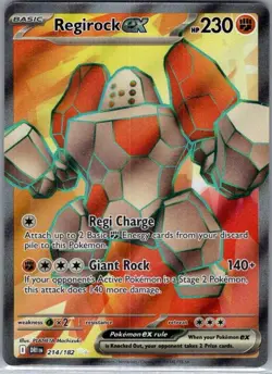 Regirock ex 214/182 SV10: Destined Rivals - Pokemon Card - NM - Image 1