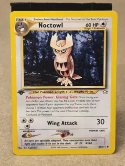 NOCTOWL - 1st Edition Neo Genesis Set - 42/111 - Uncommon - Pokemon Card - Image 1