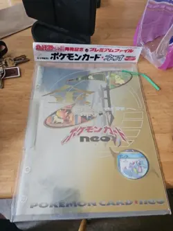 Vintage 1999 Pokemon Card Neo Premium Sealed Genesis Folder Binder Japanese - Image 1