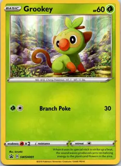 Black Star Promo Grookey - SWSH001 Promo SWSH: Sword & Shield Promo Cards - Image 1