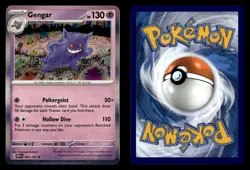Gengar 094/165 Holo Rare 151 Pokemon Card - Image 1
