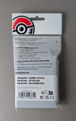 Pokemon Center TCG Pikachu Comic Style Card Sleeves - Image 2