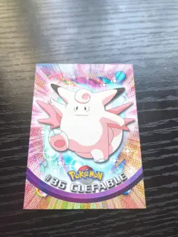 Clefable #36 - BLACK LOGO - NON-HOLO - SERIES 1 - TOPPS Pokemon Card - LP-NM - Image 1