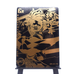 Demon Slayer GR Tanjiro Black Gold GR Holo Foil Card Trading Card - Image 1