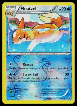 Pokemon Card Flashfire Floatzel 29/106 Rare Reverse Holo - Image 1