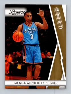 Russell Westbrook 2010-11 Panini Prestige Bonus Shots Gold /249 #84 FHOF NM-MT - Image 1