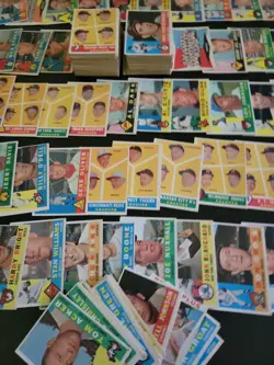 1960 Topps Baseball Cards - 207 Different - A Great Economy Starter Lot - Image 1