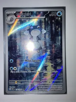 Pokemon Poliwhirl Illustration Rare Full Art Holo SV 151 176/165 English 2023 - Image 1