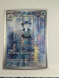Pokemon Poliwhirl Illustration Rare Full Art Holo SV 151 176/165 English 2023 - Image 2