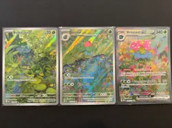 Pokemon SV:151 Bulbasaur 166/165, Ivysaur 167/165, & Venusaur Ex 198/165 - Image 1