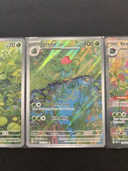 Pokemon SV:151 Bulbasaur 166/165, Ivysaur 167/165, & Venusaur Ex 198/165 - Image 4